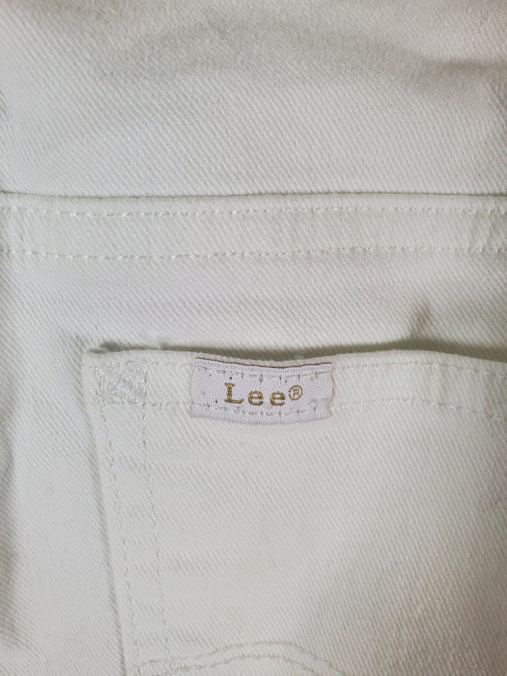 Lee Women's White Jeans 34/35 waist - Size 16 Medium