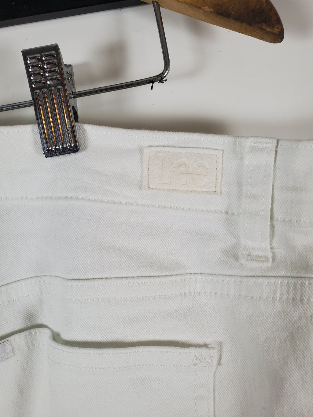 Lee Women's White Jeans 34/35 waist - Size 16 Medium