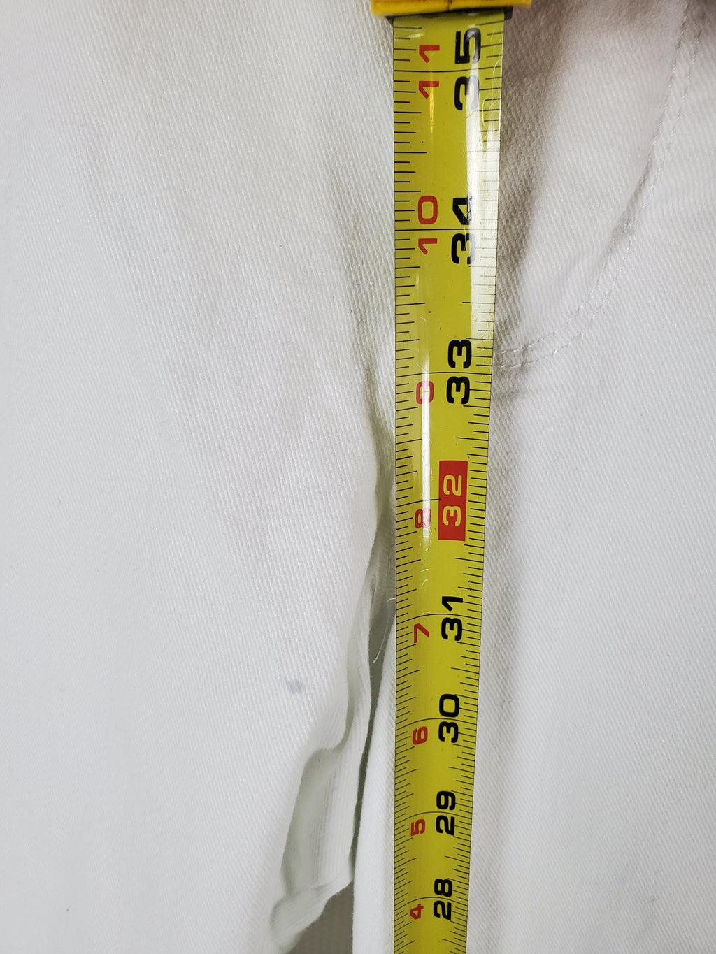 Lee Women's White Jeans 34/35 waist - Size 16 Medium