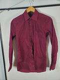 Marquis Signature Men's Burgundy Slim Fit Dress Shirt Size 14.5/32-33