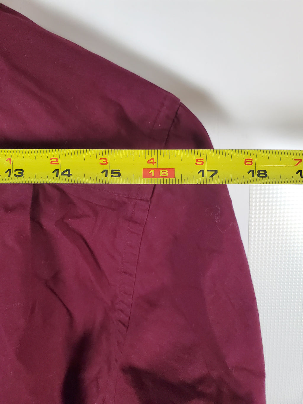 Marquis Signature Men's Burgundy Slim Fit Dress Shirt Size 14.5/32-33
