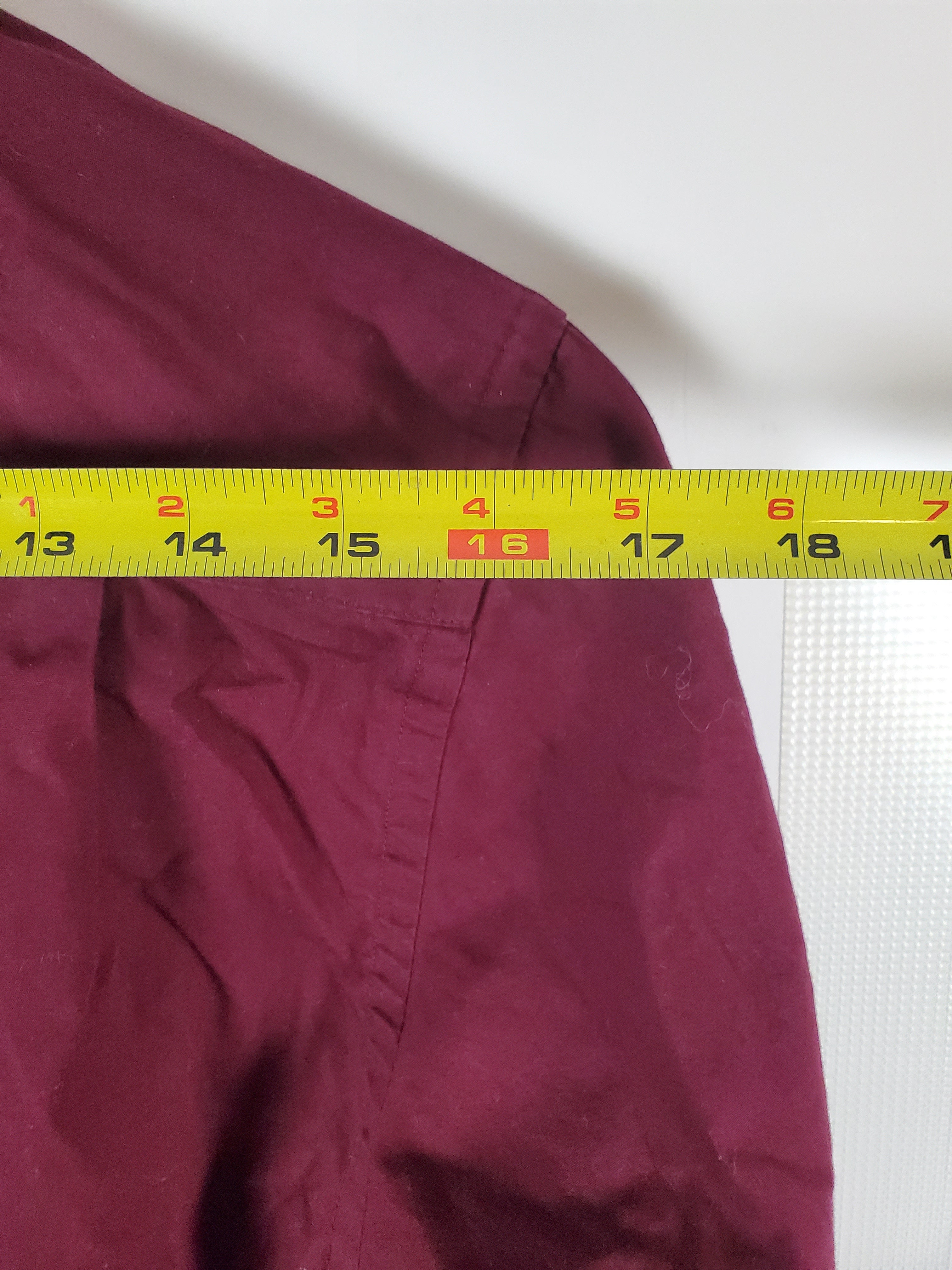 Marquis Signature Men's Burgundy Slim Fit Dress Shirt Size 14.5/32-33