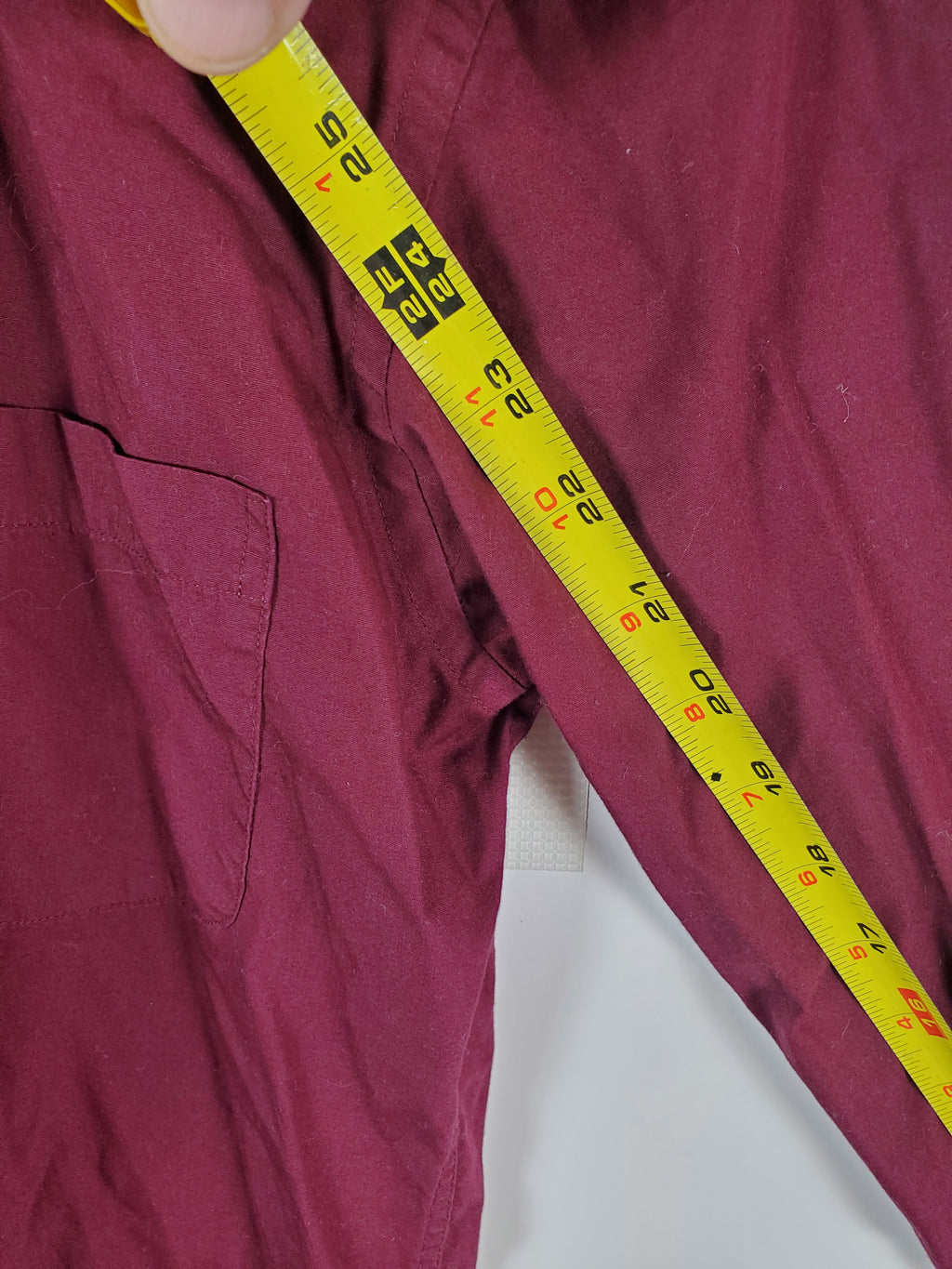 Marquis Signature Men's Burgundy Slim Fit Dress Shirt Size 14.5/32-33