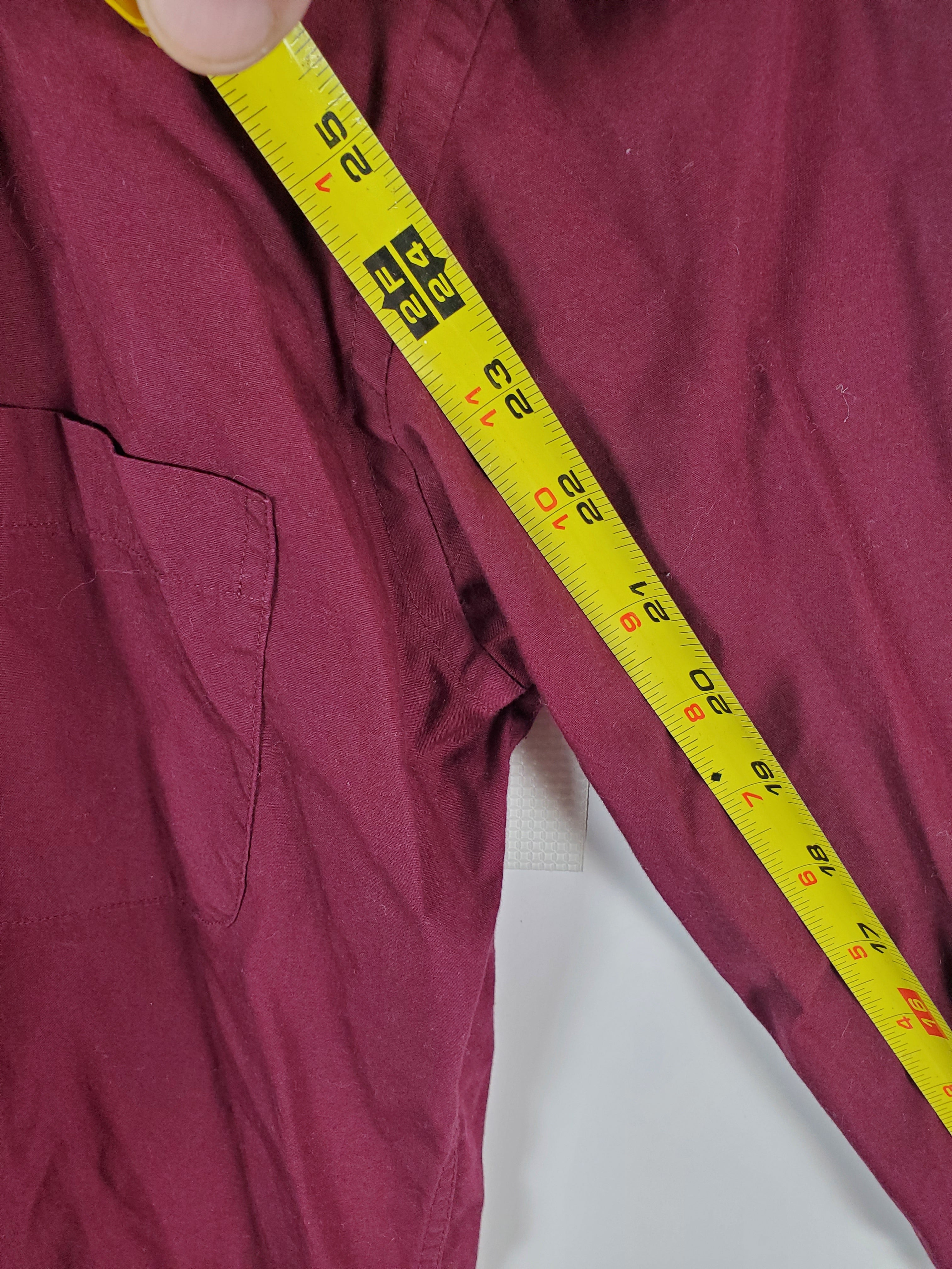Marquis Signature Men's Burgundy Slim Fit Dress Shirt Size 14.5/32-33