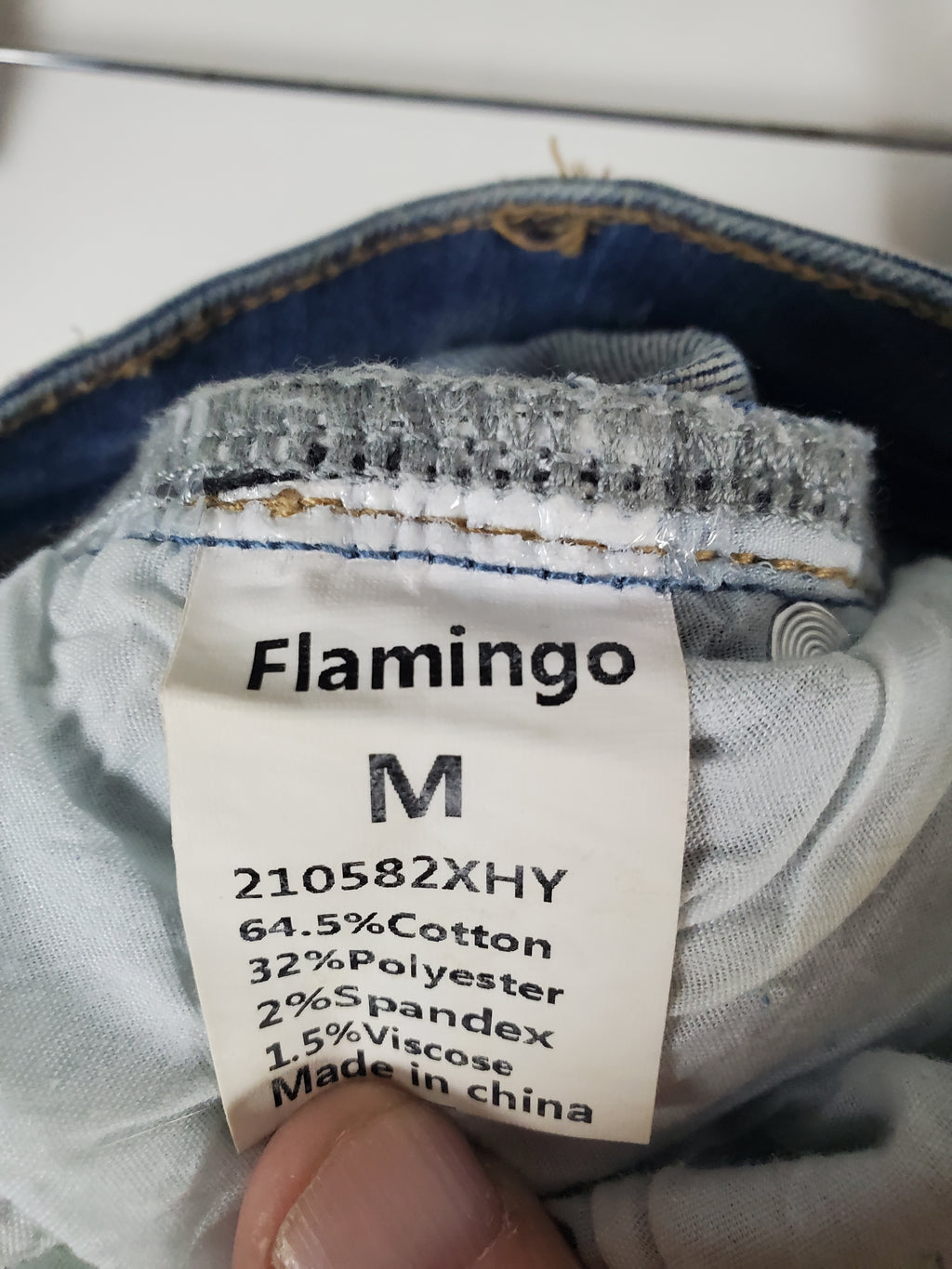 Flamingo Medium Blue Denim Jeans Stars and Stripes pockets