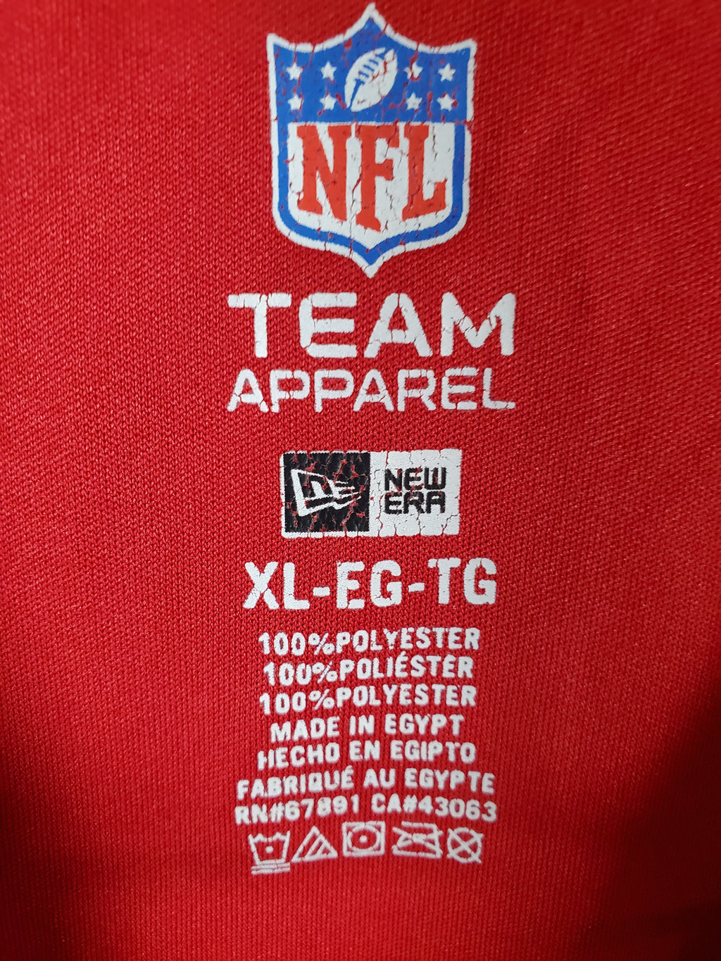 NFL Tampa Bay Buccaneers Red T-Shirt Crew Neck - size XL