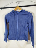 LL Bean Blue Long Sleeve zip up Hoodie/Sweat Shirt - Size M (10-12)