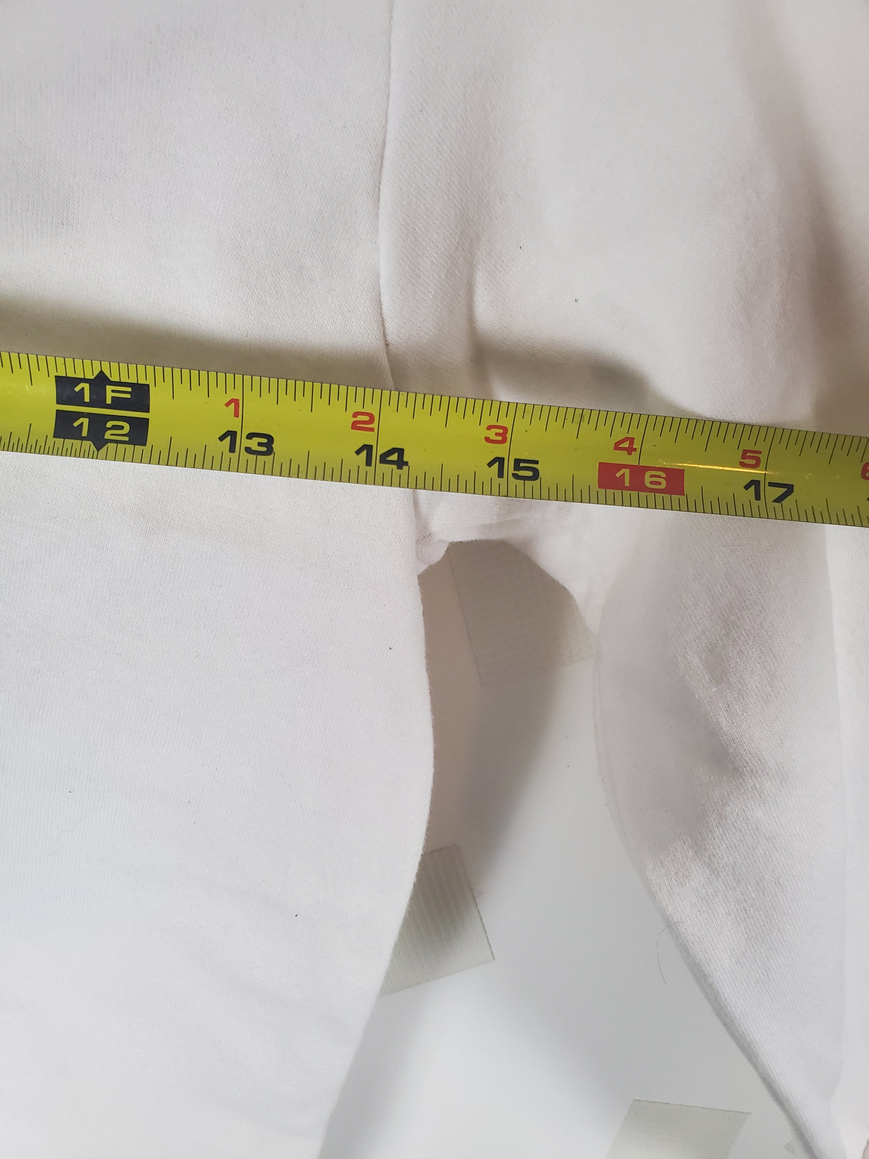 Ocean Drive White single sleeve/shoulder Sweatshirt Size S