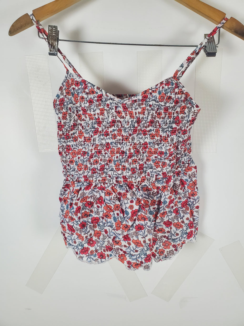 No Boundaries spaghetti strap Floral top size S