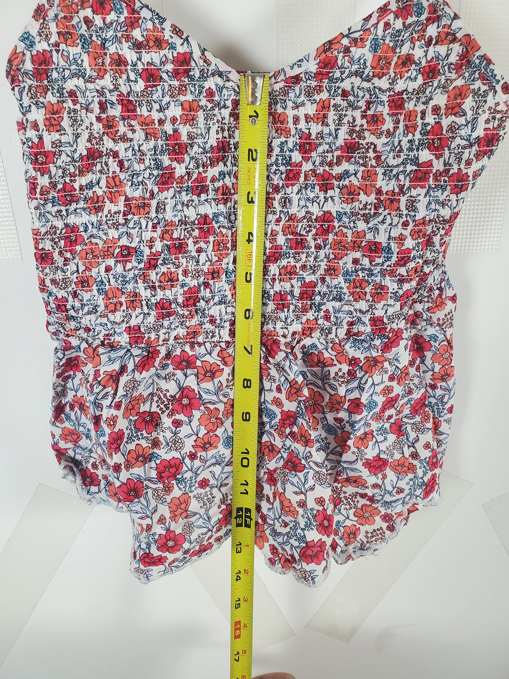 No Boundaries spaghetti strap Floral top size S
