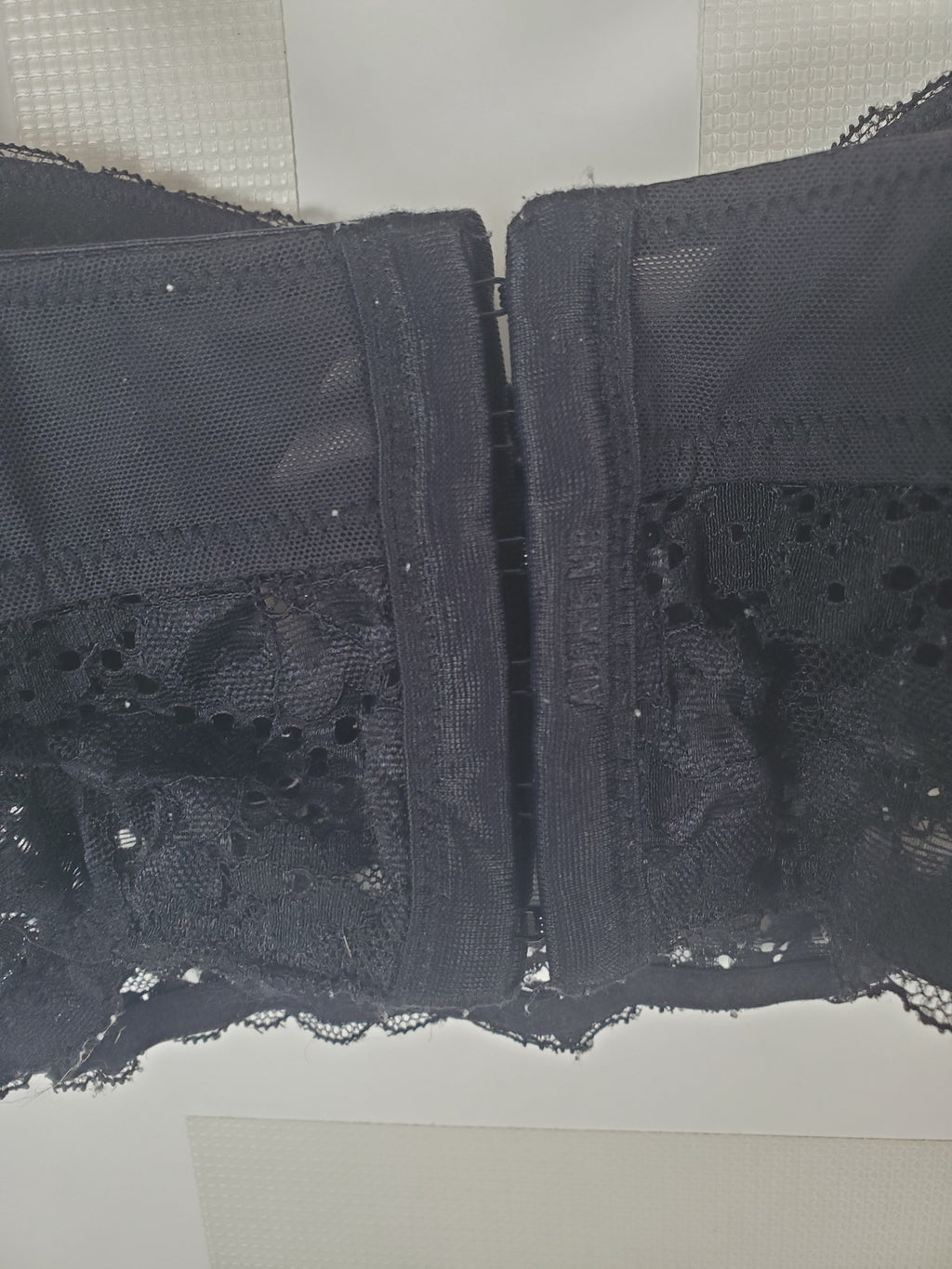 Adored by Adore Me Black Lace Bralette with Hook Closure 34A