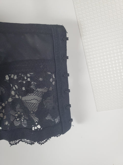 Adored by Adore Me Black Lace Bralette with Hook Closure 34A