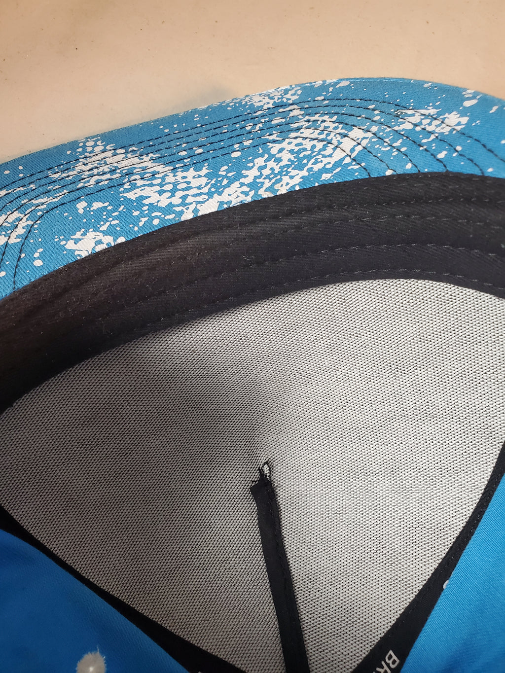 Brisco Brands Blue Snapback HUSTLE Cap with Money Bag Graphics